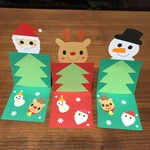 クリスマス　メッセージカード　ハンドメイド