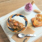 ハイサイ!!海辺のカレー定食セット　ミニチュア