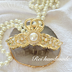 蝶とパールのバンスクリップ（送料無料）