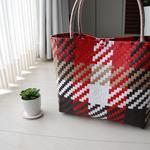 【ご予約品】オータム・チェック風トート（Ｍサイズ）