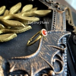 〖再販〗〘ꫛꫀꪝ4mm〙ペルセポネーの瞳 GemstoneRing "Garnet"