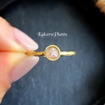 〖再販〗〘ꫛꫀꪝ4mm〙アフロディーテの瞳 Gemstone Ring "Strawberry quartz"