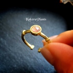 〖再販〗〘5mm〙アフロディーテの瞳 Gemstone Ring "Strawberry quartz"