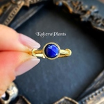 〖再販〗〘6mm〙アイグレーの瞳 GemstoneRing "lapis lazuli"