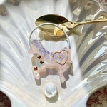 ♡新色♡ キッズ Merry Go Round ユニコーン レジン 押し花 ヘアゴム 勿忘草 wasurenagusa