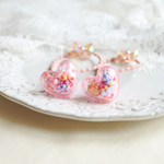 ゆめかわシャカシャカヘアゴム  ♡クリアピンク