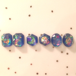【再！再販】夜空の宝石 ミニピアス/樹脂ノンホールピアス