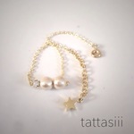 オパール×コットンパールブレスレット