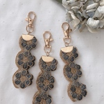 刺繍リボン♡お花キーホルダー