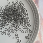 【30g】約480個　6mm ステンレス製　丸カン　silver
