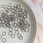 【32g】約180個　10mm ステンレス製　丸カン　silver