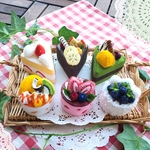 フェルトおままごと　ケーキ6種類セットA