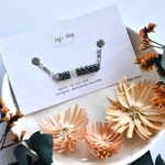 beads stick*bracelet-silver line-