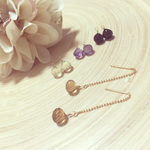 13.天然石の一粒ピアス