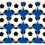  35cm✖️50cm ランチョンマット☆サッカーボール⚽️ブルー