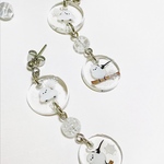 可愛らしいシマエナガのピアス