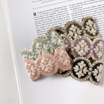 【Indian ribbon】インド刺繍　パッチンピン　キッズ　ベビー　ぱっちんピン