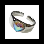 silver925【GALAXY_Heart RING】ハート カラフル ギャラクシー シルバー 病みかわいい ロック パンク ダーク ゴスロリ シルバー925 指輪 メンズ ユニセックス ストーン