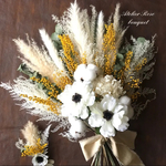 🍀k11様オーダー専用ページです🍀　　　ウェディングブーケ　ブライダルブーケ　ドライフラワーブーケ　前撮り　ミモザブーケ　アネモネブーケ　パンパスグラス