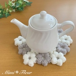 ＊モリーの花＊ぷっくりポットマット