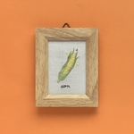 シャキシャキ！とうもろこしの刺繍フレーム🌽