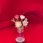 ミニチュアフラワー　コスモス、ダリアの花束