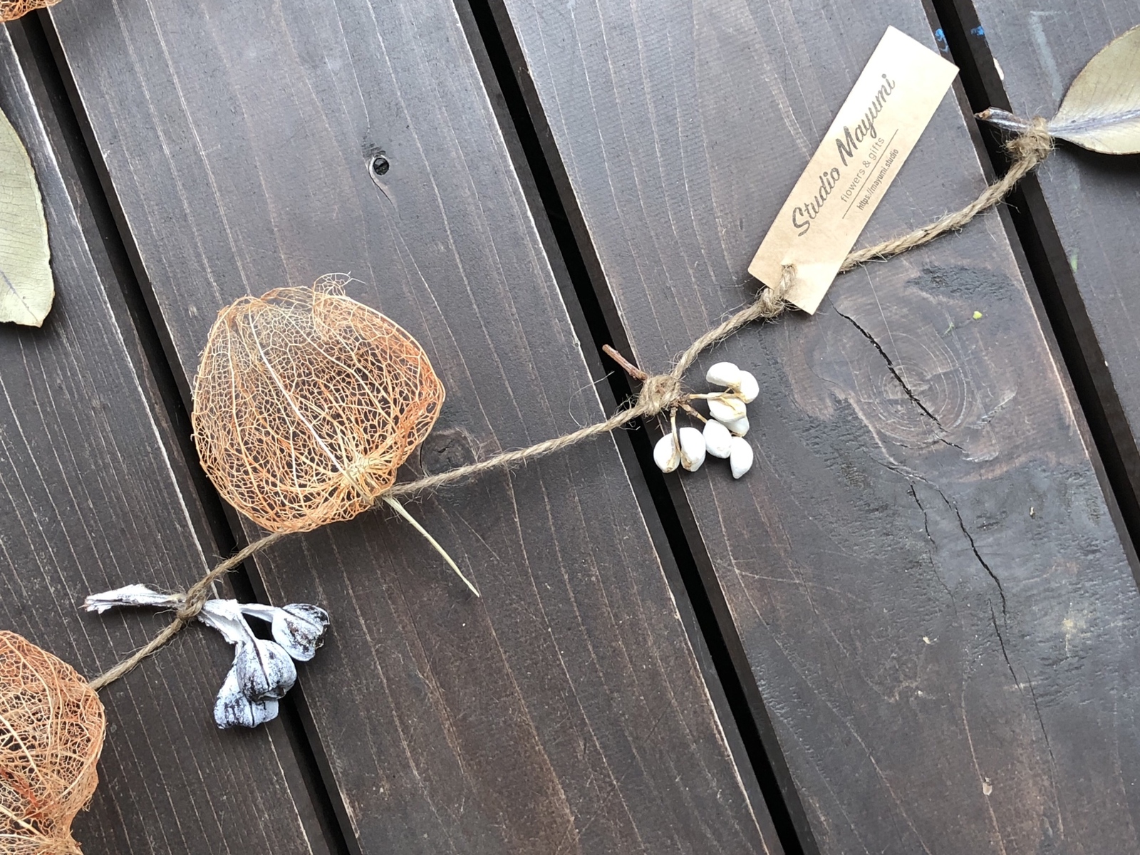 ほおずきガーランド 送料込】【SALE】ほおずきガーランド𖤣𖠿𖤣𖥧𖥣｡ - Studio Mayumi