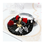 【ロリータタキシード❤︎ケープスタイ首輪】ブラックシークレット×甘辛ドッキングデザイン🖤とんがりミニ襟付き❤︎