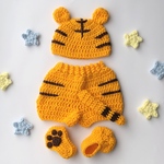 上下セット・トラ🐯ベビーコスチューム♡ニューボーン♡ハーフバースデー