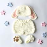 上下セット・うさぎ🐰ベビーコスチューム(クリーム)♡ニューボーン♡ハーフバースデー