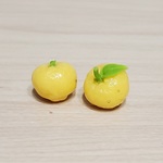 ミニチュアフルーツ　柚子2個　1/6サイズ