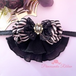 チョーカー　🖤ブラック　ピンク　ストライプ🎀Ailebyirodori🎀
