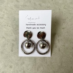 シルバーフープピアス・樹脂ピアス・イヤリング