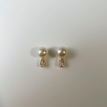 パールとジルコニアピアス・樹脂ピアス・イヤリング