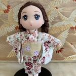 セリア　稼働ドール　お着物