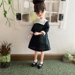 チェックのワンピース 復刻版初代リカちゃんサイズ
