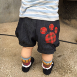 【受注制作】肉球付きKidsデニムパンツ
