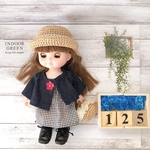 ソランちゃん・メルちゃん服＊No.125 デニムジャケット&シャーリングワンピ