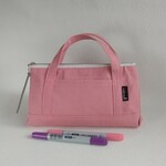 トート型デニムペンケース(ピンク)