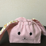 たれ耳うさぎのお弁当袋