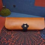 ✨新作✨☆自立☆猫爪☆ペンケース☆キャメル☆セミオーダー☆本革☆レザー☆ポーチ☆長財布☆メンズ☆レディース☆プレゼント包装致☆ネコ☆