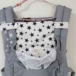 エルゴ用 ママのお洋服用よだれパッド♪リバーシブル 星柄ｗ×ブラック