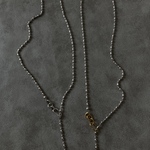 ーlong design ball chain necklaceー　サージカルステンレス　チェーンネックレス　金属アレルギー　チェーンブレスレット