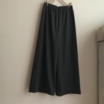圧縮ウールニットDGで作ったワイドパンツ