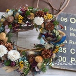 【敬老の日にも】秋の森＊青い鳥のwreath