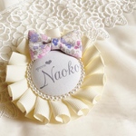 hikoリボンロゼット♡お名前ロゼット　プレゼント♡ バックチャーム　　