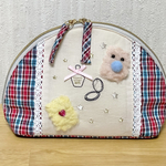 ぬいぐるみポーチ　チェック柄