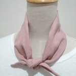 ダブルガーゼスラブ　スカーフ オールドローズ Scarf