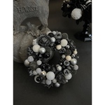 Monotone  Halloween Wreath 15