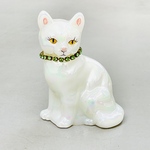 【 Fenton 】カレンダーキャット 12月のネコ（誕生石：ブルージルコン）｜ヴィンテージ・アンティーク